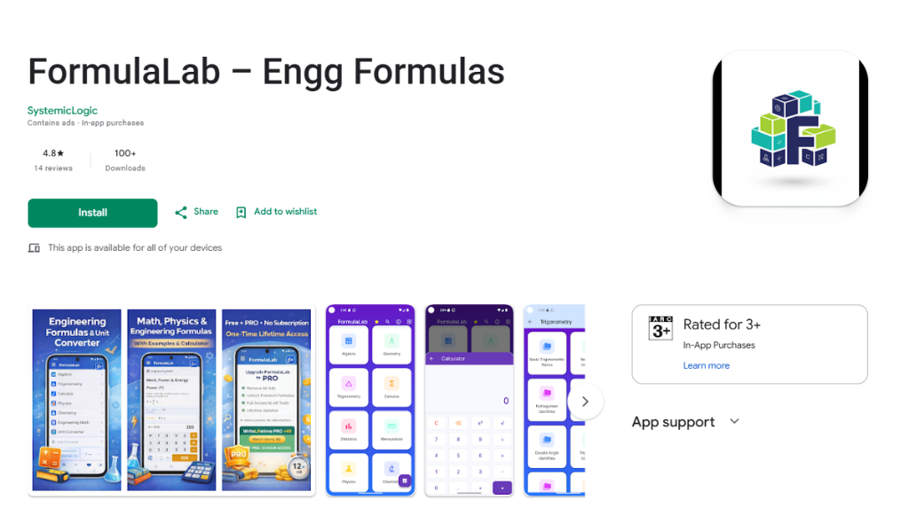 FormulaLab App